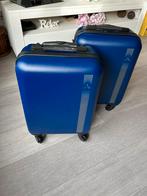 2 blauwe rolkoffertjes (140 jaar ANWB), Ophalen, Hard kunststof, Minder dan 50 cm, Zo goed als nieuw