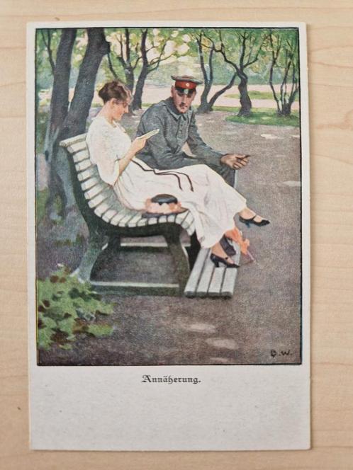 Wennerberg WO1 Kaart - Annäherung, Verzamelen, Ansichtkaarten | Buitenland, Ongelopen, Duitsland, Voor 1920, Ophalen of Verzenden