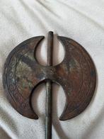 Antiek Brons Bijl indo-persian double headed crescent Axe, Ophalen of Verzenden, Brons