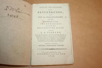 Antiek schoolboekje - Natuurkunde - 1809 !! beschikbaar voor biedingen