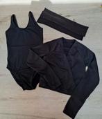 Balletpakje mt 164 met vestje lange mouw en beenwarmers, Sport en Fitness, Ballet, Ophalen of Verzenden, Zo goed als nieuw, Kleding