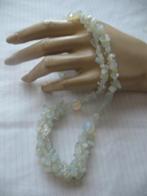 Ketting Melkwit Opaal Splitkralen * Vintage * BVaN, Ophalen of Verzenden, Overige materialen, Ketting