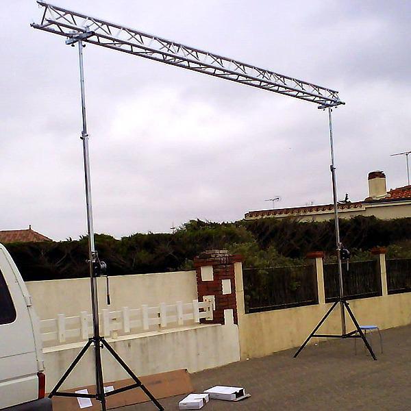 Telescoop Windup Statief Driepoot lier truss Professional, Muziek en Instrumenten, Dj-sets en Draaitafels, Zo goed als nieuw, Overige merken