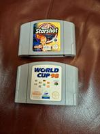 N64 Games: Starshot & World Cup 98, Ophalen of Verzenden, Gebruikt, Sport