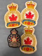Setje oude legion Canada emblemen, Verzamelen, Militaria | Algemeen, Verzenden, Landmacht, Embleem of Badge