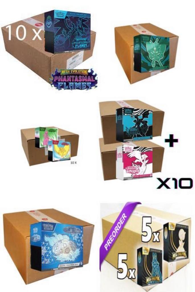 6 Verschillende Etb cases beschikbaar., Hobby en Vrije tijd, Verzamelkaartspellen | Pokémon, Zo goed als nieuw, Ophalen