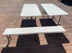 Kunststof tafel en inklapbare poten, Ophalen, Zo goed als nieuw, Overige