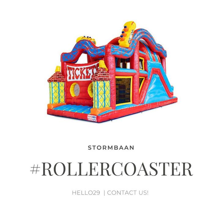 STORMBAAN ROLLERCOASTER TE HUUR/VERHUUR/HUREN!, Hobby en Vrije tijd, Feestartikelen | Verhuur, Overige, Ophalen