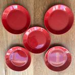 Gebaksbordjes Iittala Teema rood, Huis en Inrichting, Ophalen of Verzenden, Gebruikt, Rood, Overige typen