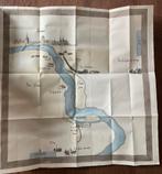 Historische kaart van Deventer met de IJssel, Ophalen of Verzenden