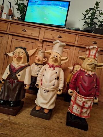 Stellen varkens als slager 3 sets.  beschikbaar voor biedingen