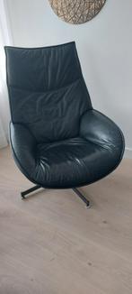 Luxe leren relax stoelen, Ophalen, Gebruikt, Twee, Zwart