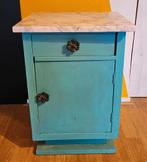 Kastje met marmeren blad, lade en deurtje, Huis en Inrichting, Slaapkamer | Nachtkastjes, Ophalen, Gebruikt, Minder dan 45 cm