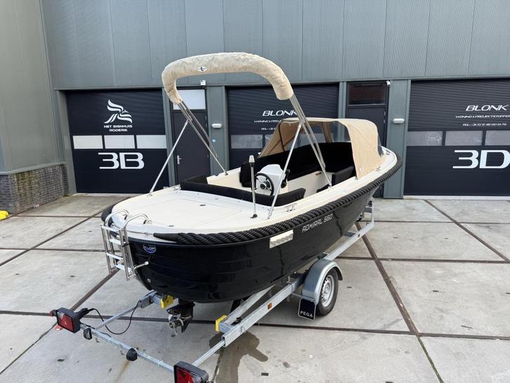 Nette Admiral 560/575 Tender Sloep incl. Suzuki 15PK 4-Takt, Watersport en Boten, Sloepen, Gebruikt, 10 tot 30 pk, 3 tot 6 meter