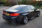 BMW 5-Serie 530d 265pk Xdrive Aut. 2017 Zwart Bowers&Wilkins, Auto's, Automaat, USB, 2000 kg, Zwart