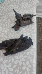 2 leuke stukken kienhout, Ophalen of Verzenden, Gebruikt, Plant(en), Steen of Hout