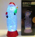 Decoratie Kerstman Figuur met LEDverlichting in glitterwater, Ophalen of Verzenden
