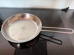 Eva Trio RVS koekenpan 24 cm, Huis en Inrichting, Keuken | Potten en Pannen, Ophalen of Verzenden, Zo goed als nieuw, Rvs, Koekenpan of Braadpan