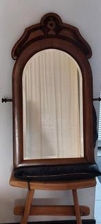 Antique kolonial mirror spiegel, Ophalen, Overige vormen, Minder dan 50 cm, Minder dan 100 cm