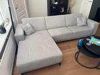 Grijze Hoekbank met Lounge - Gebruikt, Huis en Inrichting, Banken | Bankstellen, Ophalen, 250 tot 300 cm, Gebruikt, Hoekbank
