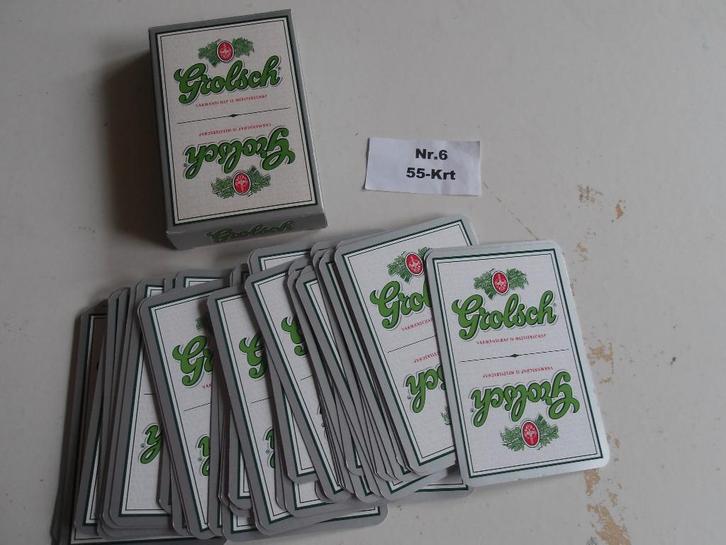Grolsch speelkaarten (nr.6) 55-Krt, Verzamelen, Biermerken, Nieuw, Overige typen, Grolsch, Ophalen of Verzenden