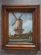 Geschilderde reproductie van "De molen Wijk bij Duurstede", Antiek en Kunst, Kunst | Schilderijen | Klassiek, Ophalen of Verzenden