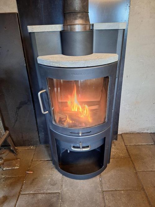 Prachtige Hwam houtkachel allesbrander, Huis en Inrichting, Kachels, Gebruikt, Vrijstaand, Houtkachel, Hout, Ophalen