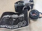 Olympus OM10 analoge camera!+50mm f/1.8 Zuiko MC, Ophalen of Verzenden, Niet werkend, Spiegelreflex, Olympus