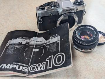 Olympus OM10 analoge camera!+50mm f/1.8 Zuiko MC beschikbaar voor biedingen