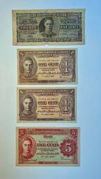 Biljetten 25 / 5 / 1 cent King George VI (Malaya en Ceylon), Ophalen of Verzenden, Zuidoost-Azië, Setje