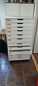 Ikea Alex ladekast x2 gebruikt, Ophalen, Minder dan 50 cm, Gebruikt, 5 laden of meer