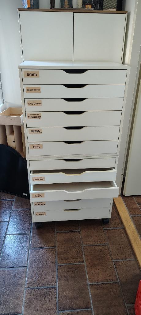 Ikea Alex ladekast x2 gebruikt, Huis en Inrichting, Kasten | Ladekasten, Gebruikt, Minder dan 100 cm, Minder dan 50 cm, 25 tot 50 cm