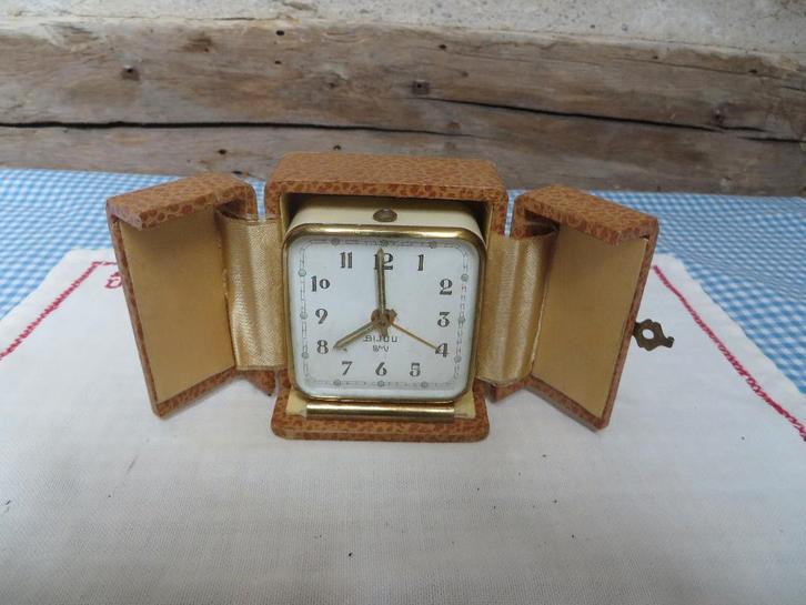 Art deco SMI BIJOU reiswekker, Antiek en Kunst, Antiek | Klokken, Ophalen of Verzenden