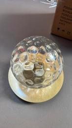 2 Las sola wandlamp plafondlamp goud glas, Huis en Inrichting, Ophalen of Verzenden, Zo goed als nieuw, Glas