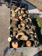 Dikke vracht 4,8 kuub eiken Essen haardhout 🔥🔥, 3 tot 6 m³, Ophalen, Eikenhout, Blokken