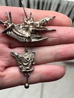 Noorse zilveren Toendra broche, Sieraden, Tassen en Uiterlijk, Antieke sieraden, Ophalen of Verzenden, Zilver, Broche