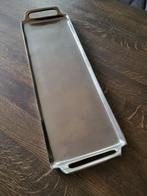 Stoer robuust nieuw dienblad tray zilver nieuwprijs 69 euro, Ophalen of Verzenden, Nieuw, Rechthoekig, Metaal
