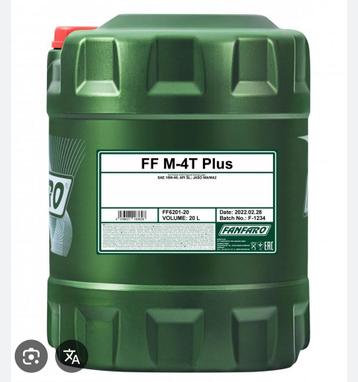 20 liter olie Fanfaro FF M-4T plus beschikbaar voor biedingen