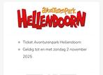 2 entree kaartjes avonturenpark Hellendoorn, Tickets en Kaartjes, Twee personen, Ticket of Toegangskaart