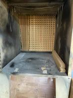 Spuitwand/ spuitcabine voor kleine onderdelen met afzuiging, Ophalen