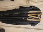 Mooie Zwart/Goud Jeleba Kaftan heren Egypte, Ophalen of Verzenden, Nieuw, Zwart, Trouwpak