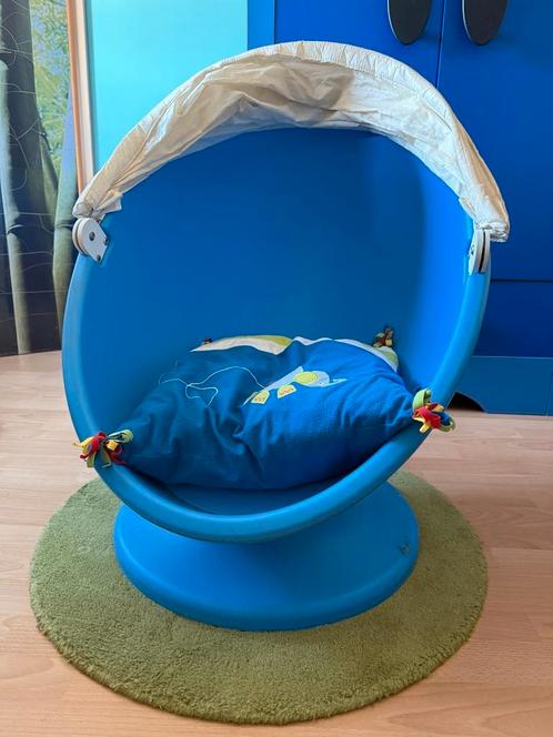 IKEA draaifauteuil PS LÖMSK blauw, Kinderen en Baby's, Speelgoed | Buiten | Speeltoestellen, Gebruikt, Ophalen