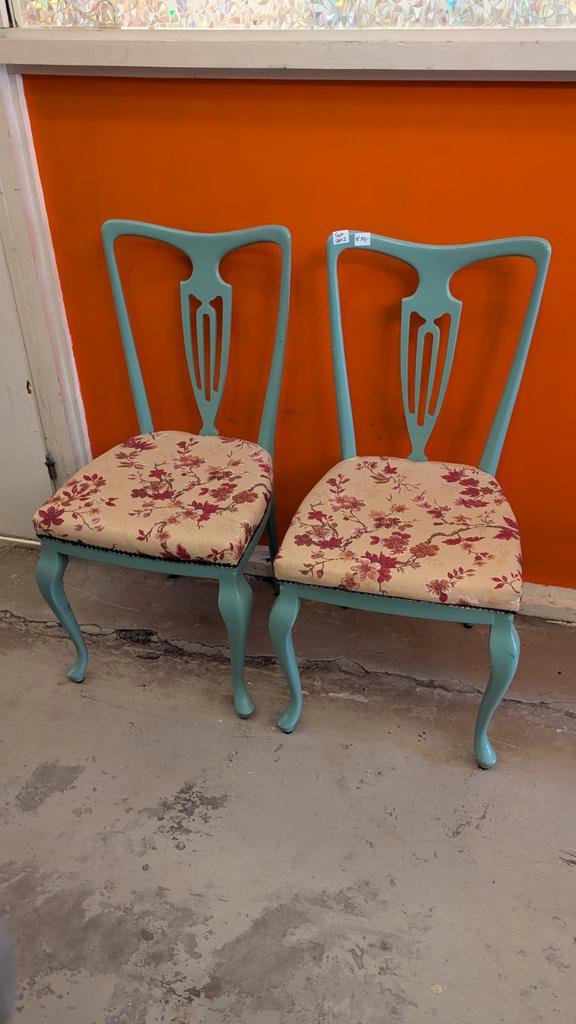 Set van 2 vintage stoelen, Huis en Inrichting, Stoelen, Ophalen of Verzenden