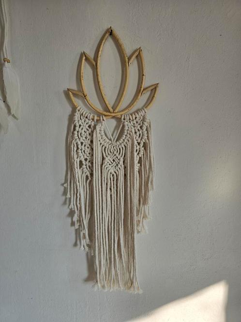 Lotus macraméhanger, Huis en Inrichting, Woonaccessoires | Wanddecoraties, Nieuw, Ophalen of Verzenden