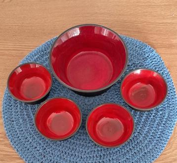 Vintage snack set keramiek beschikbaar voor biedingen