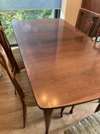 Queen Anne eetkamertafel met 6 stoelen, Ophalen, 50 tot 100 cm, Vijf personen of meer, 150 tot 200 cm
