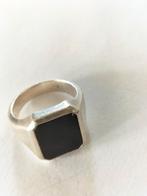 Prachtige antieke zilveren zegelring met een prachtige Onyx, Sieraden, Tassen en Uiterlijk, Antieke sieraden, Verzenden, Zilver