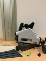 Festool tsc 55 accu invalzaag complete set, Invalzaag, Ophalen of Verzenden, Zo goed als nieuw, 30 tot 70 mm