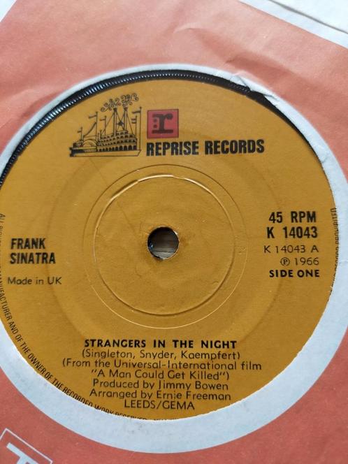 Frank Sinatra , Strangers in the Night, Cd's en Dvd's, Vinyl Singles, Zo goed als nieuw, Pop, Ophalen of Verzenden