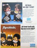 11 vintage advertenties reclames Clipper Monchhichi 1979-80, Verzamelen, Ophalen